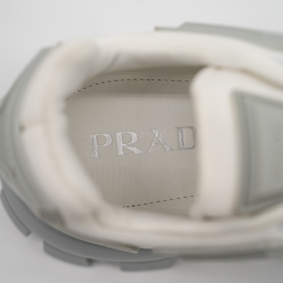 size 8.5uk 9.5 US Prada Cloudbust Thunder Grey White Fabric Rubber - Picture 10 of 13